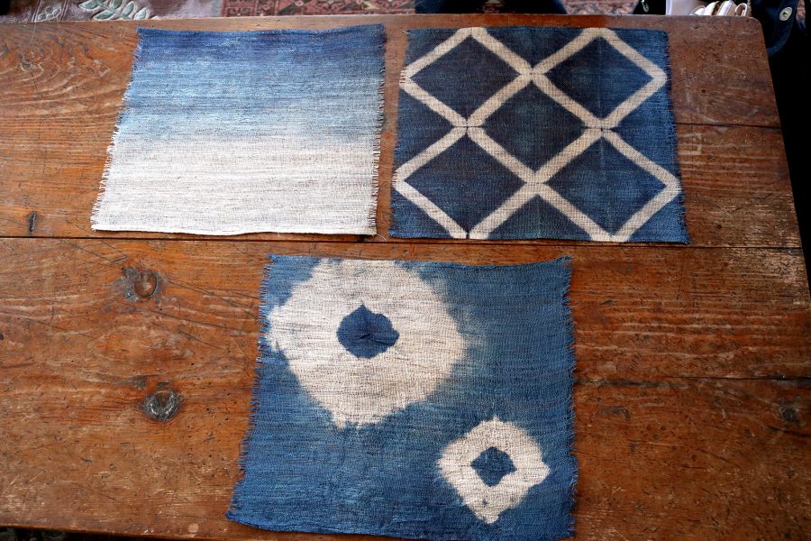 大井川の伝統工芸 “葛布の藍染体験”