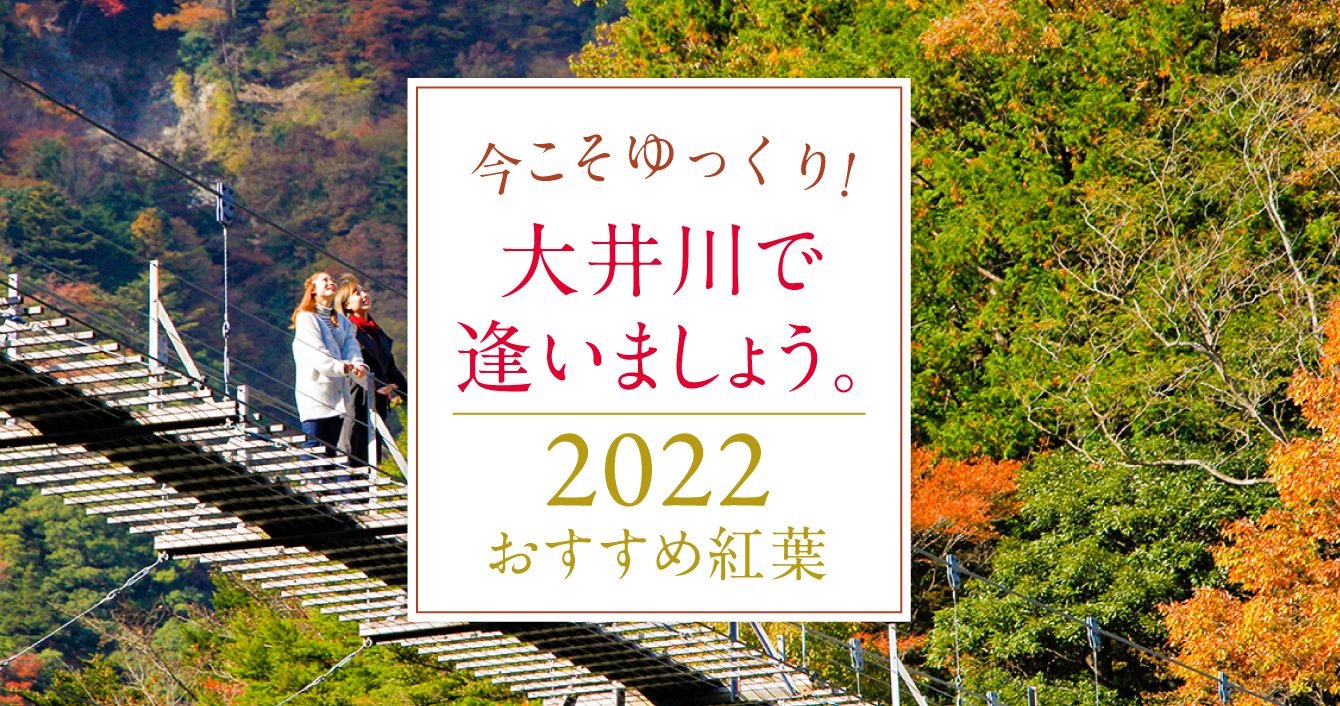 今こそゆっくり！大井川で逢いましょう2022おすすめ紅葉スポット